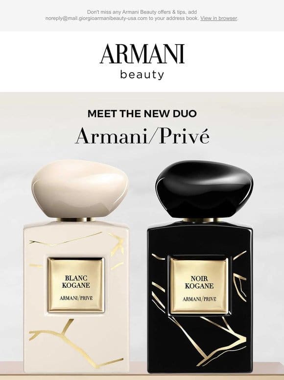 The Perfect Armani/Privé Pair