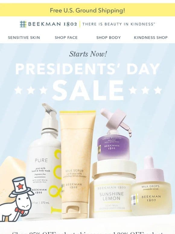 The Presidents’ Day Sale You Don’t Want to Miss!