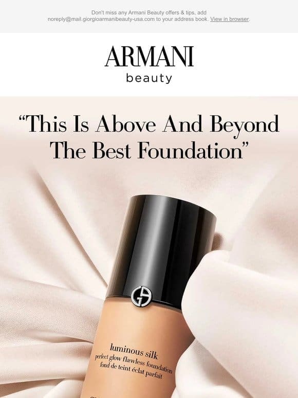 The Proof Is In The Glow: Discover Why Everyone Loves Luminous Silk Foundation