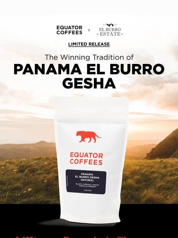 The Rare Panama Gesha from El Burro