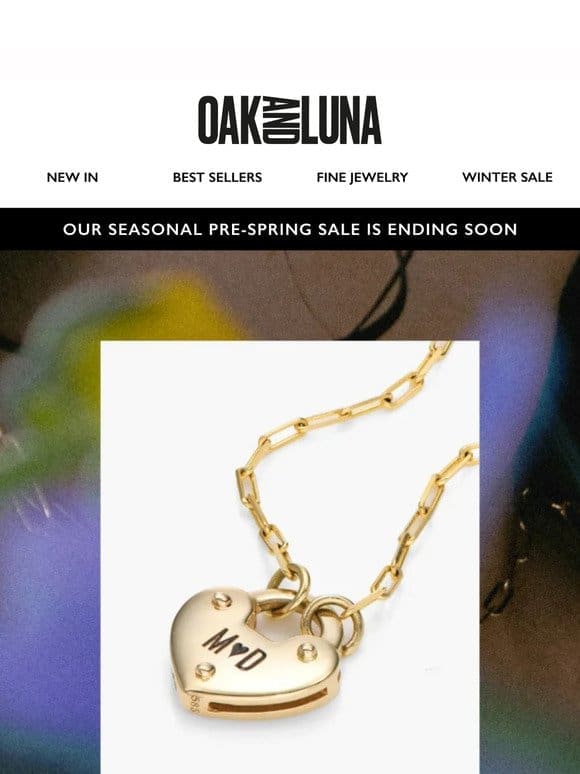 The Spring 20% off sitewide sale ends soon