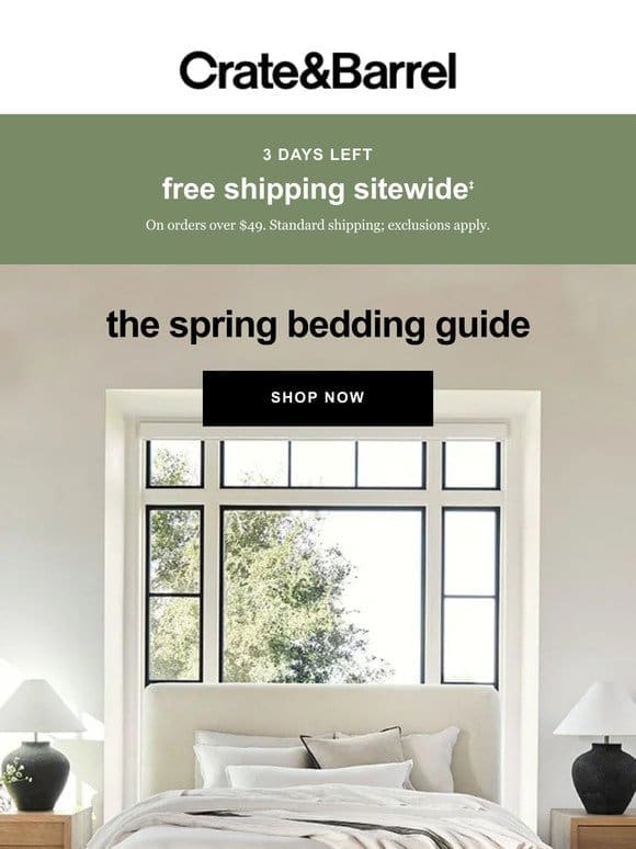 The Spring Bedding Guide is here →