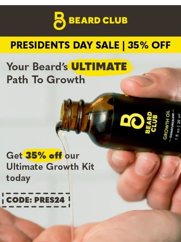 The ULTIMATE 5-min beard growth solution