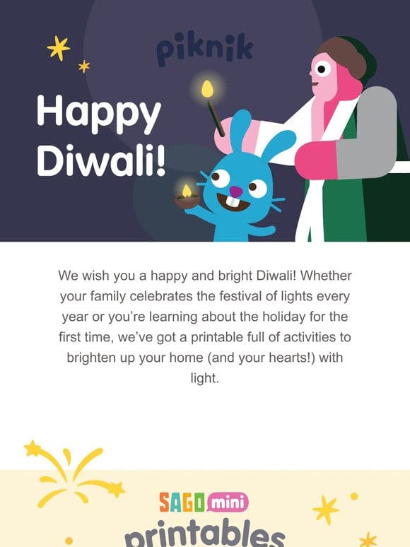 The festival of lights is here!   Happy Diwali!