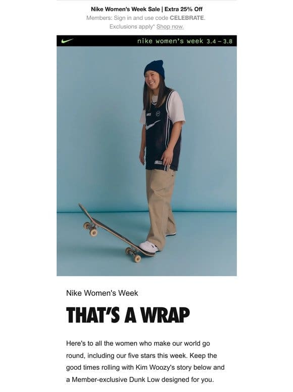 The latest for Nike Women’s Week