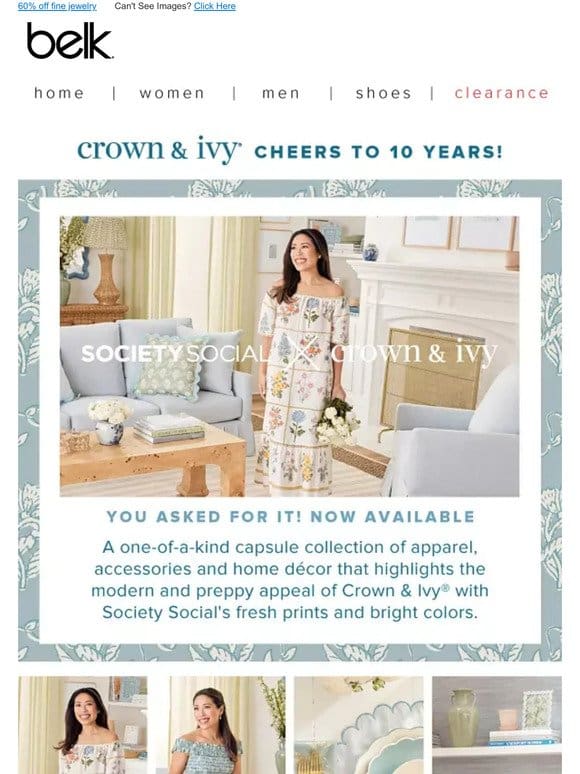 The new Society Social x Crown & Ivy collection has arrived