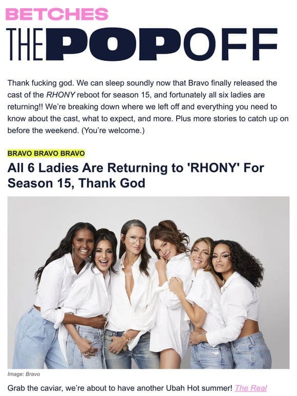 The ‘RHONY’ season 15 cast has been revealed (finally)