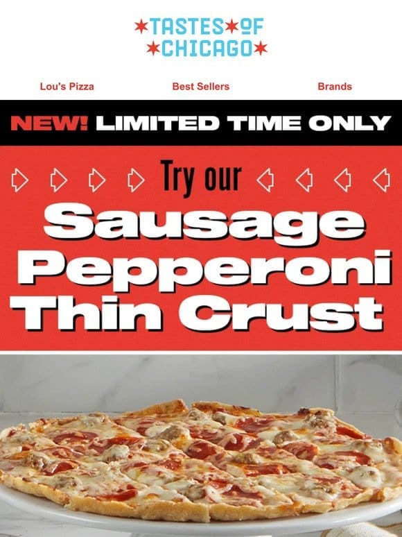 Thin Crust   Sausage Pepperoni
