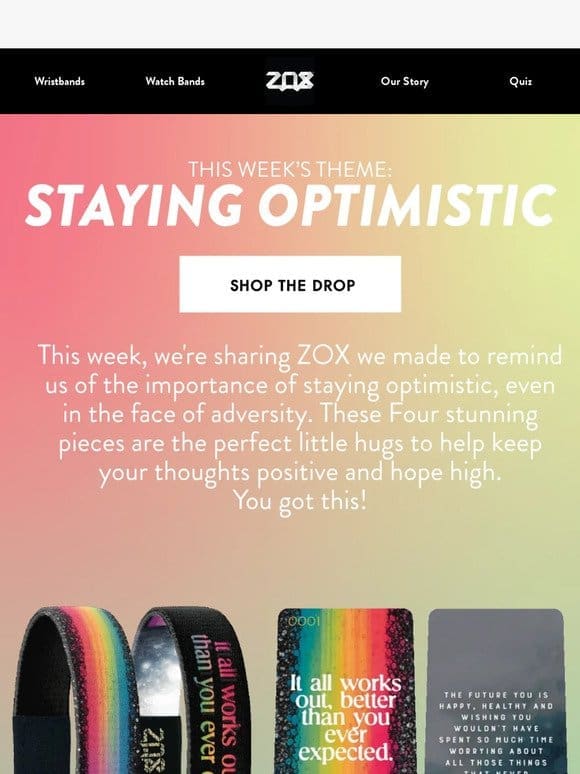 This Week’s ZOX Drop Is All About Staying Optimistic