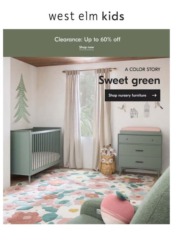 This cool & calm shade is perfect for nurseries