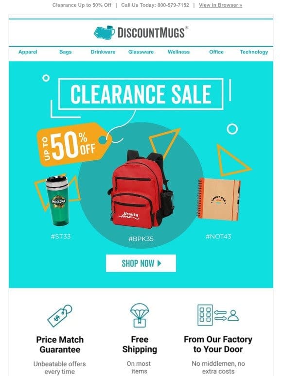 Tight Budget? Save Up to 50% on Clearance