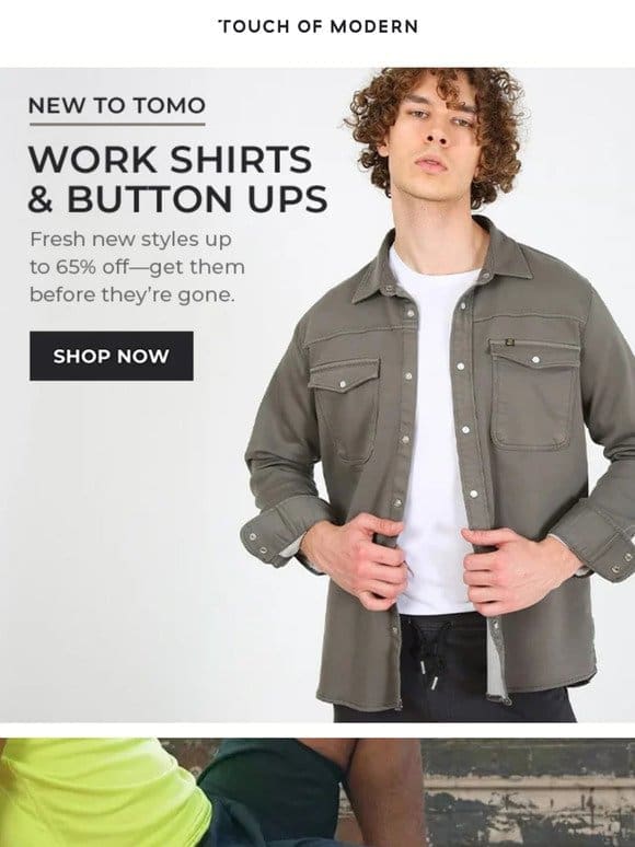 Today’s Deals: Up to 65% Off Work Shirts + Button Ups + More