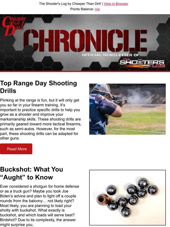 Top Range Shooting Drills， What To Know About Buckshot， Nostalgic About Guns? and More!