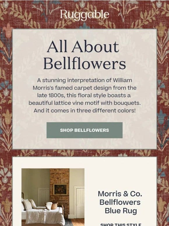 Top Rated: Our Morris & Co. Bellflowers Rug