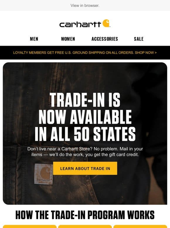 Trade-in your gear from all 50 states
