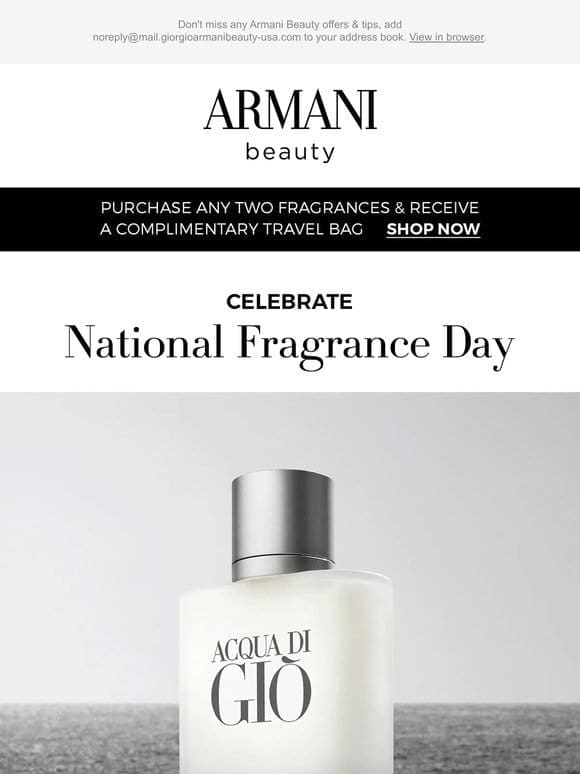 Treat Yourself To Our Iconic Scents For National Fragrance Day