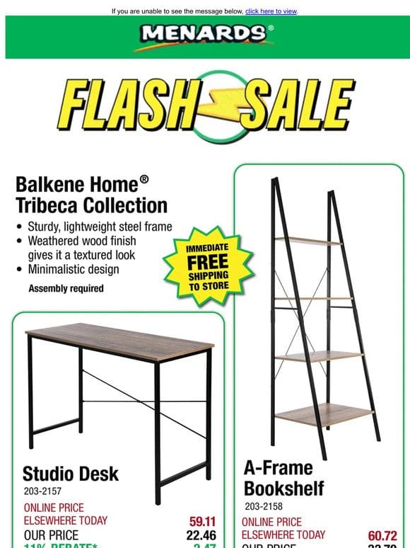 Tribeca Studio Desk ONLY $19.99 After Rebate*!