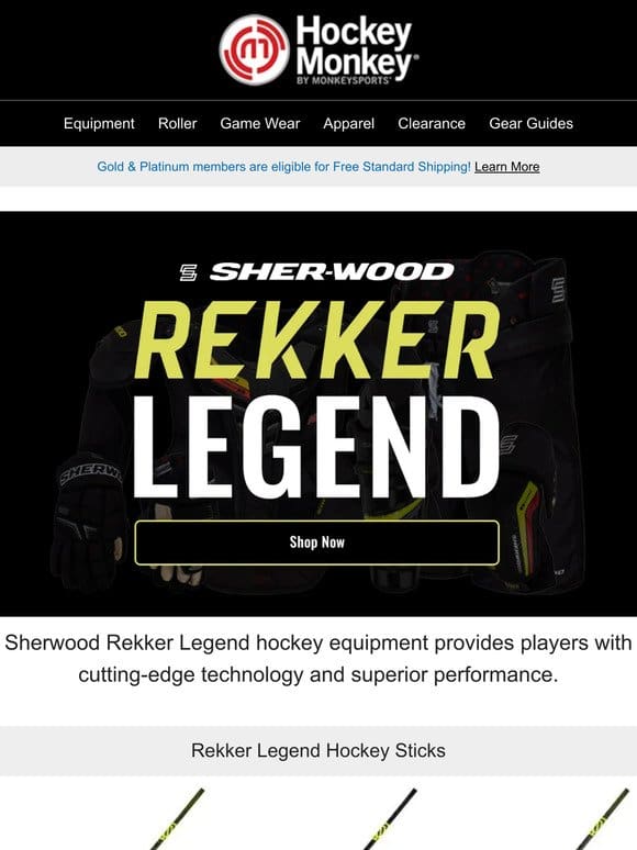 Unleash Legendary Performance!   Sherwood Rekker Legend Hockey Equipment – Elevate Your Game Today!