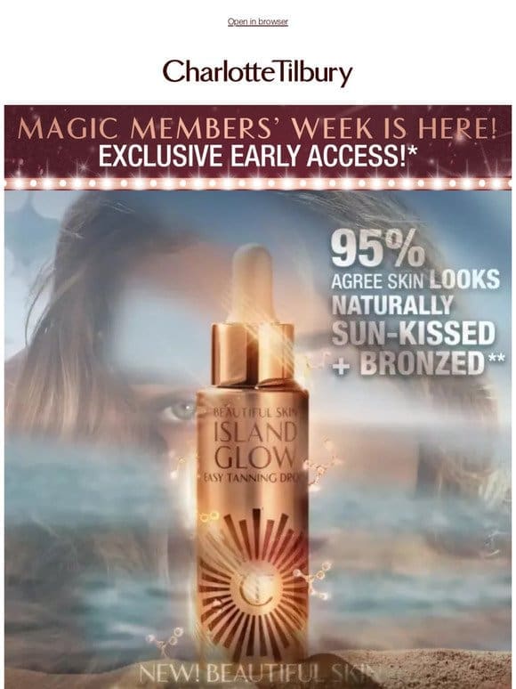 Unlock Exclusive Early Access! NEW! Tanning Drops! ☀️