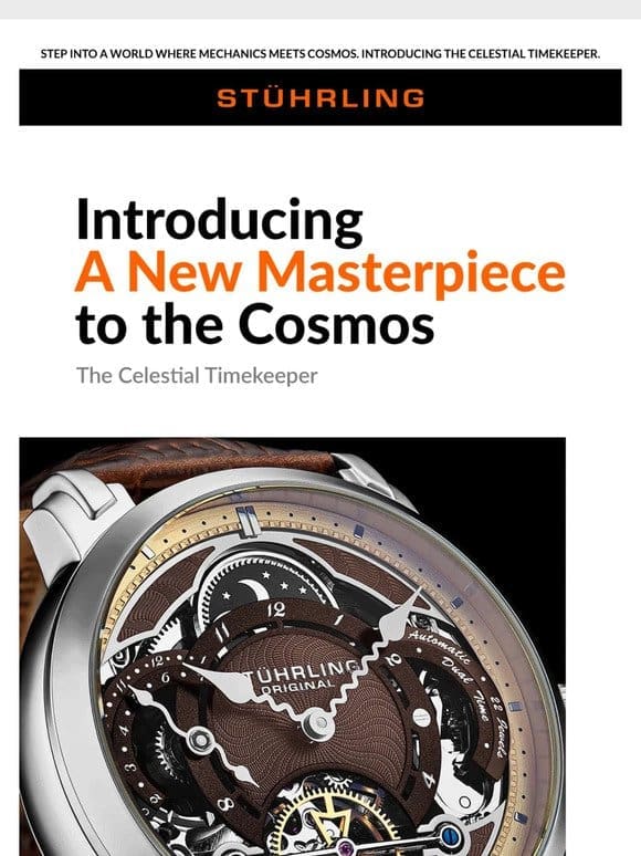 Unveil the Universe on Your Wrist with the Celestial Timekeeper.