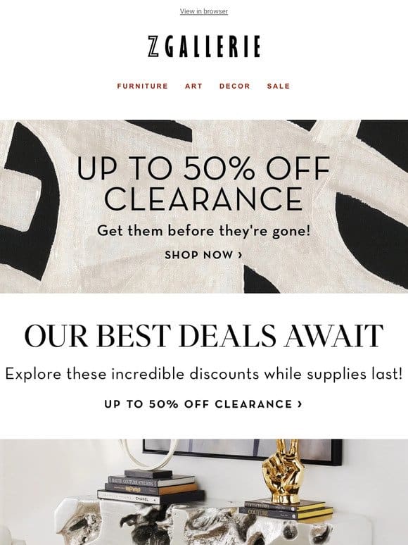Up To 50% Off Clearance | On Now!