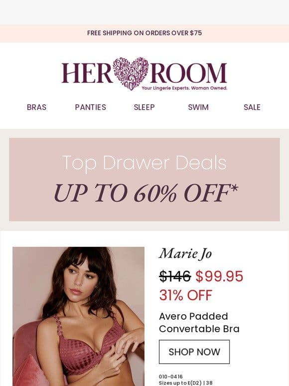 Up To 60% Top Drawer Deals!