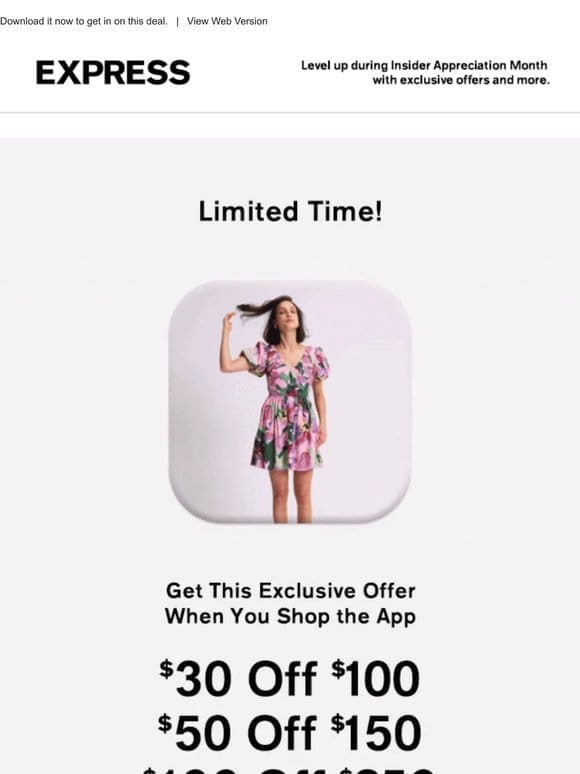 Up to $200 off in the app | Limited time only!