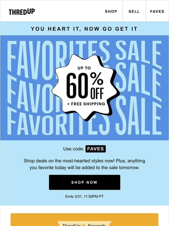 Up to 60% off + FREE shipping: All the faves