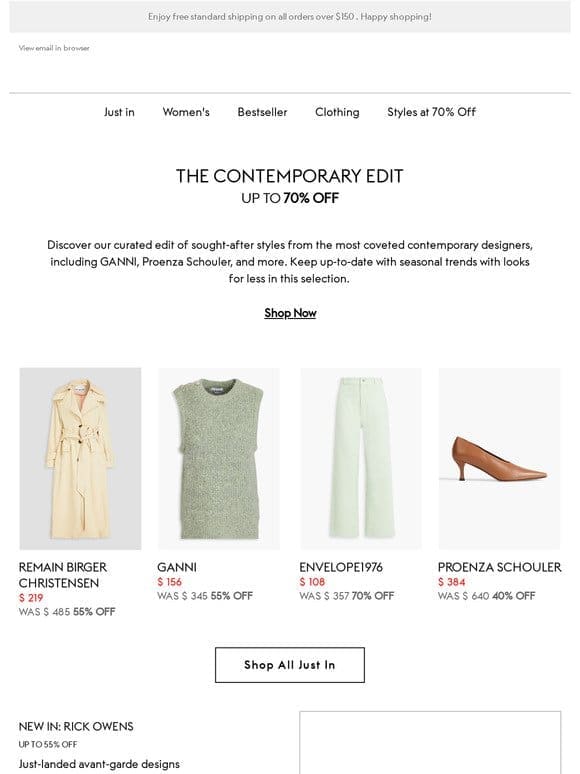 Up to 70% Off: The Contemporary Edit