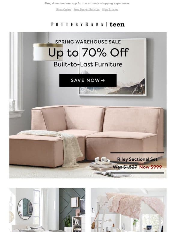 Up to 70% off furniture >>>