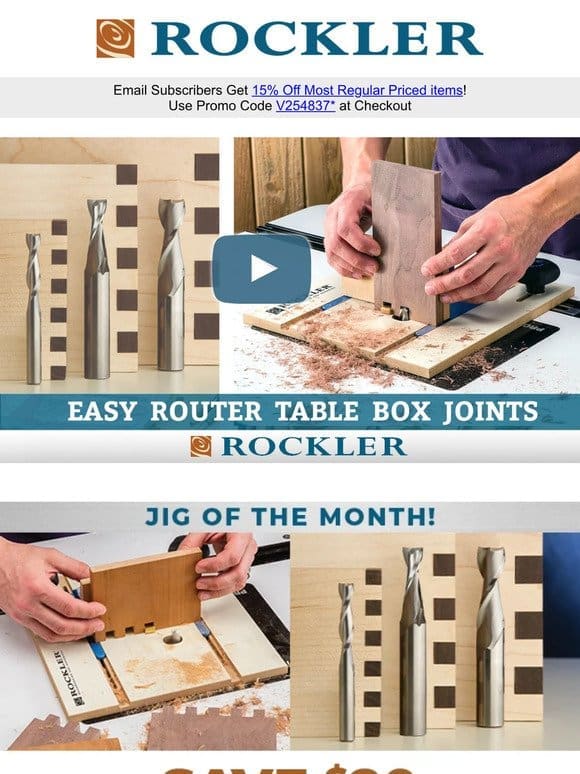 Upgrade Alert: Save $20 on Rockler’s Box Joint Jig Today!