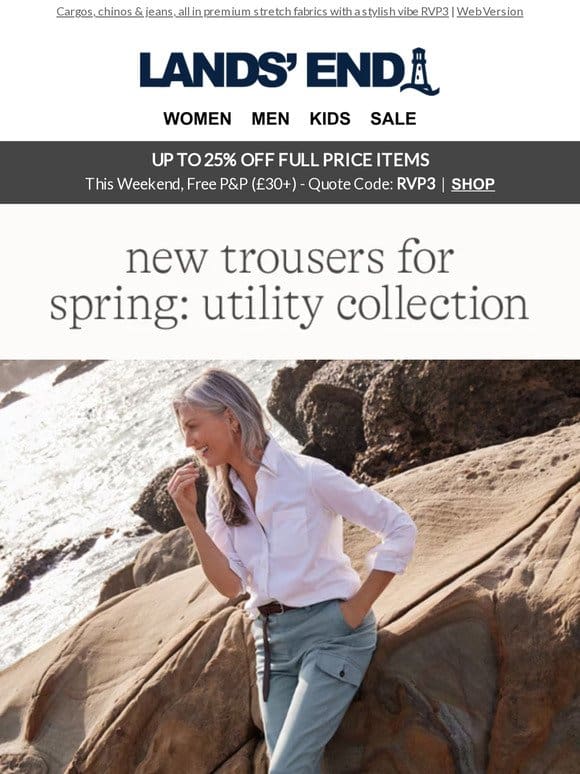 Utility Collection: new spring trousers