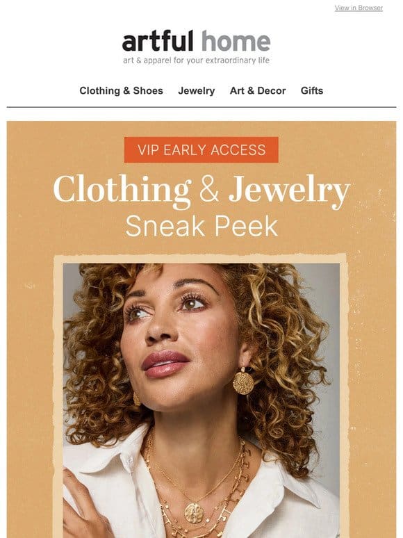 VIP Early Access: New Clothing & Jewelry