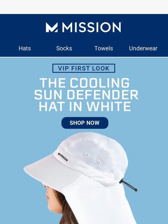 VIP FIRST LOOK: The Cooling Sun Defender Hat