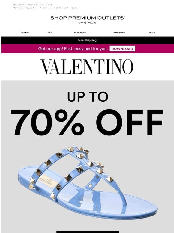 Valentino Up to 70% Off
