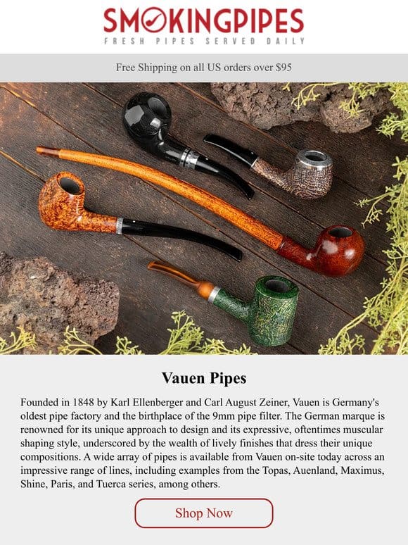 Vauen Pipes | Muscular， Modernist， Expressive