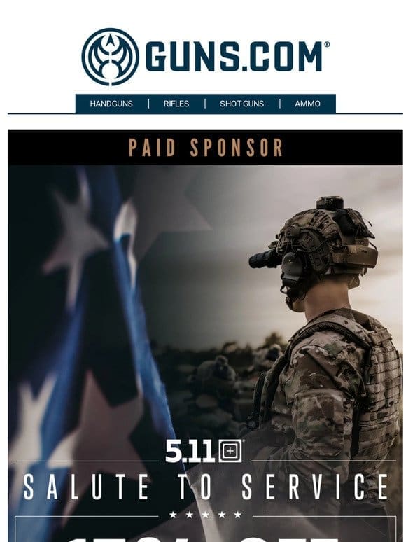 Veterans， Military， & First Responders Get 15% Off 5.11 Products!