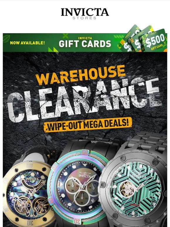 WAREHOUSE CLEARANCE Happening NOW ❗