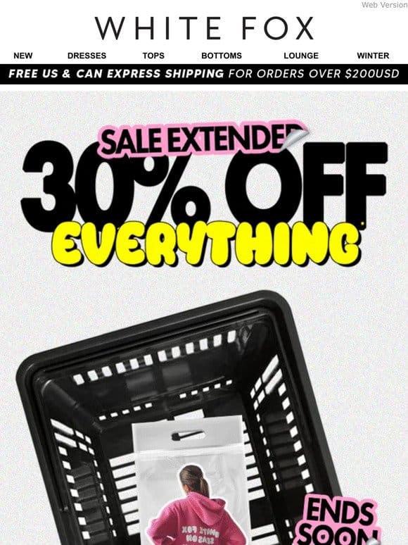 WHAT? SALE HAS BEEN EXTENDED? ❤️‍