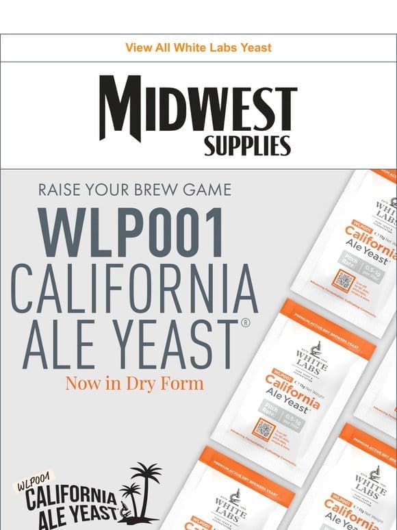 WLP001 California Ale Yeast Now in Dry Form