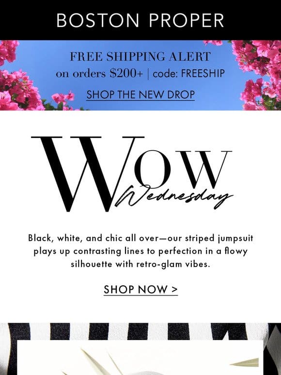 WOW: Chic Stripes with Free Shipping