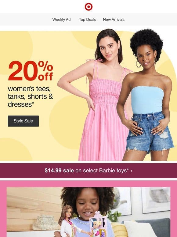Want 20% off women’s styles? YES!