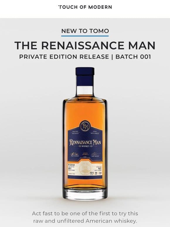 Want First Dibs? Private Edition Whiskey Release | Batch 001
