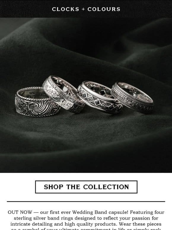 Wedding Band Capsule Now Available