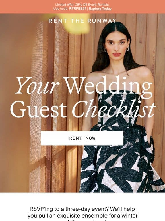 Wedding Checklist: 3 Days of Looks
