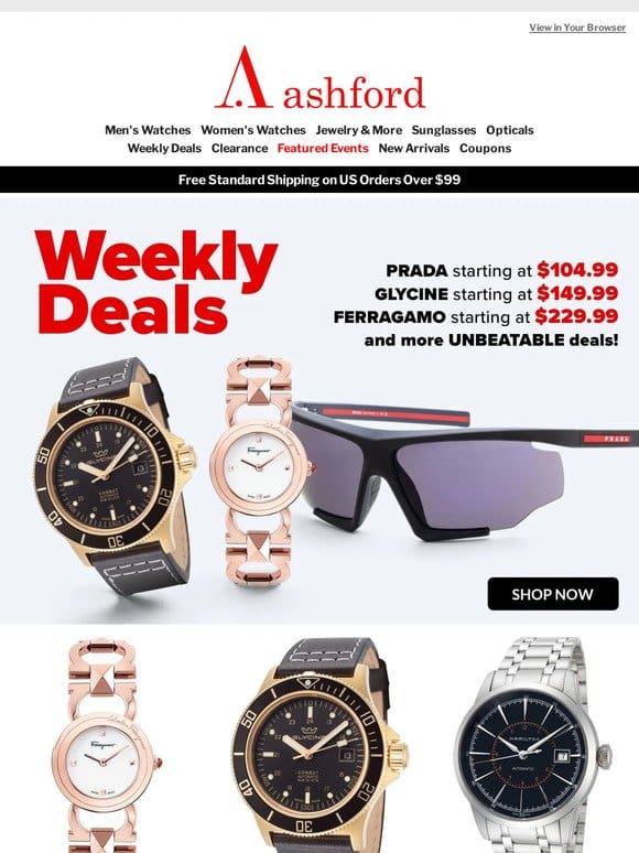 Weekly Deals Refreshed: Save Big on Luxury Finds!