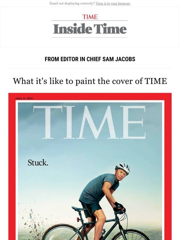 What it’s like to paint the cover of TIME
