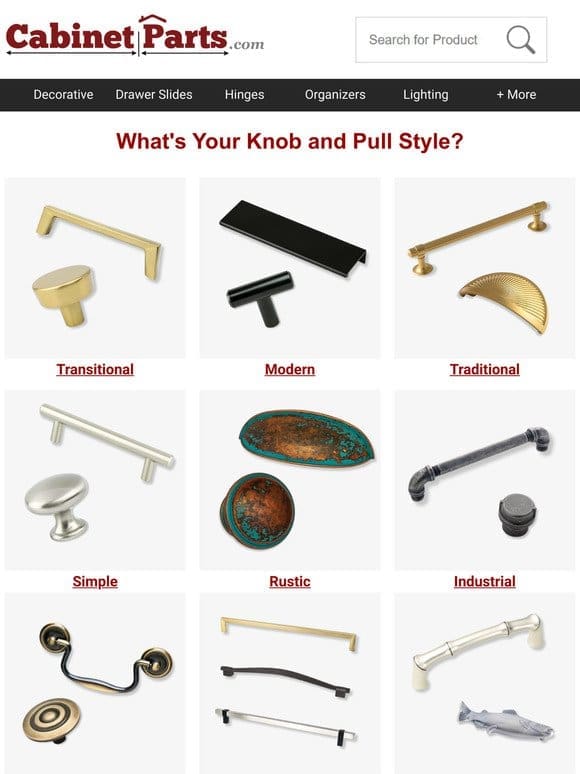 What’s your knob and pull style? Take the quiz!
