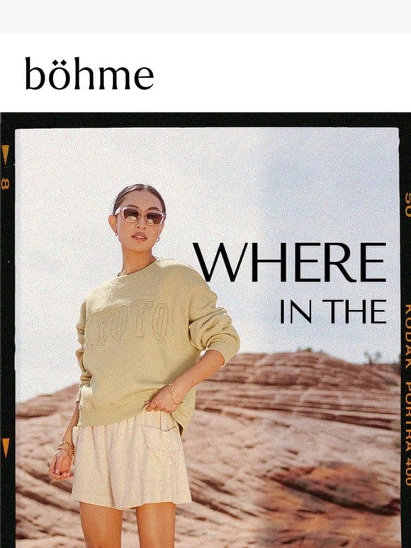 Where In The World? The Bohme Sweater