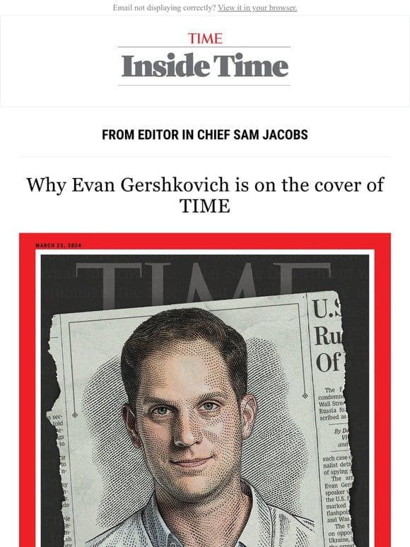 Why Evan Gershkovich is on the cover of TIME